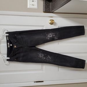 Vintage America Black Embleshed Jeans
